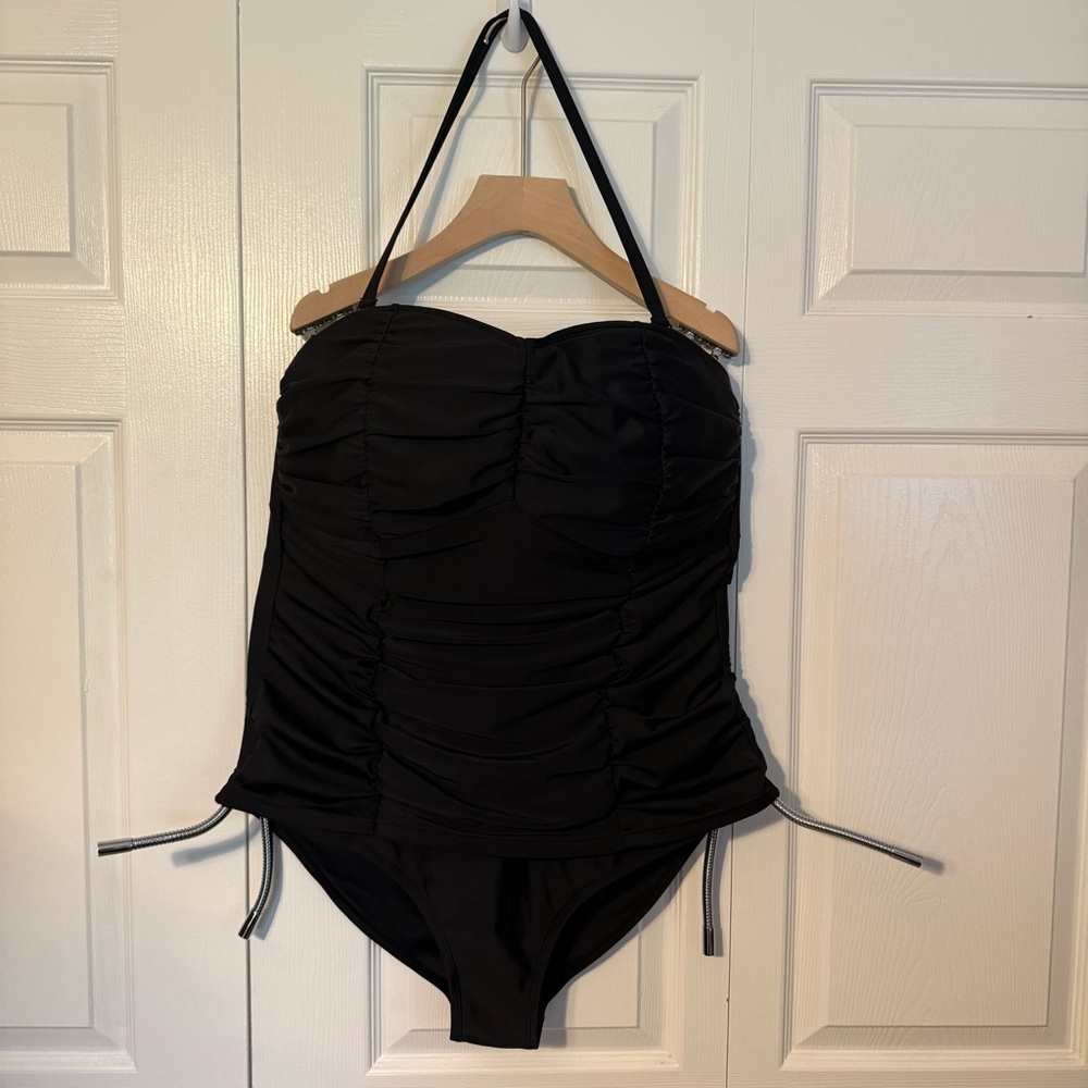 Forever 21 Black Sweetheart One Piece Swimsuit in 3X